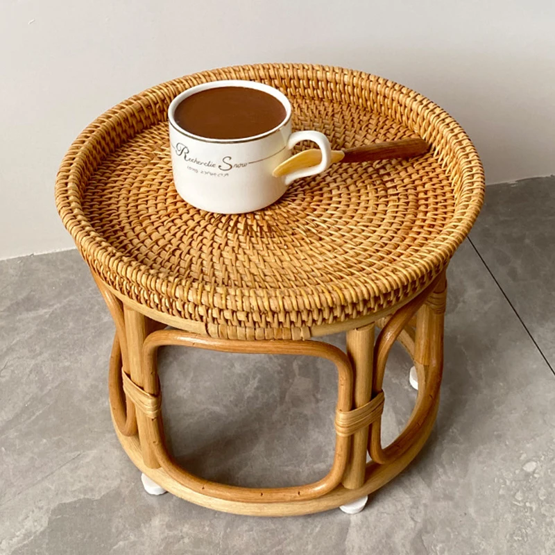 Vintage Coffee Tables Oriental Coffee Tables Creative Rattan Tee Table Mobile Small Home Furniture Tee Table Living Room Storage