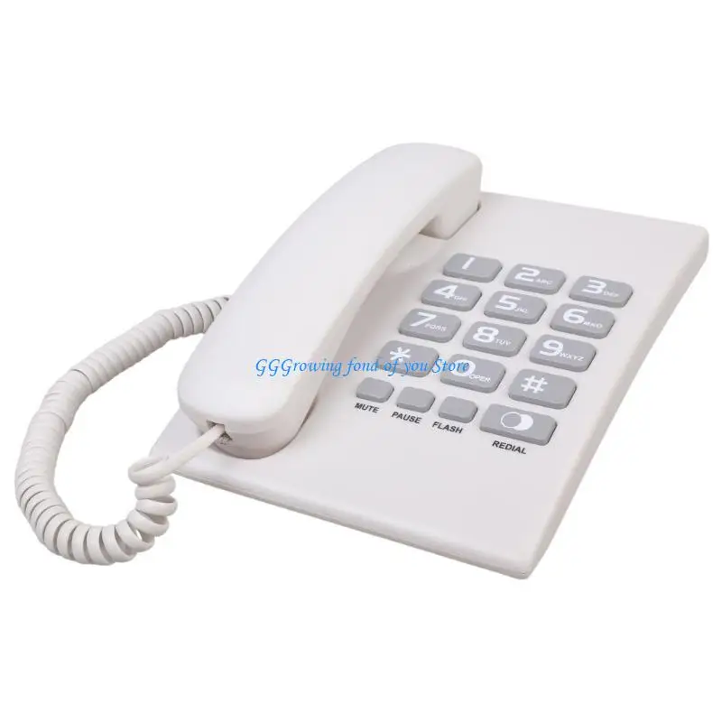 H9EB Corded Landline Telephone Desk House Phone with Large Buttons Home Phone Corded