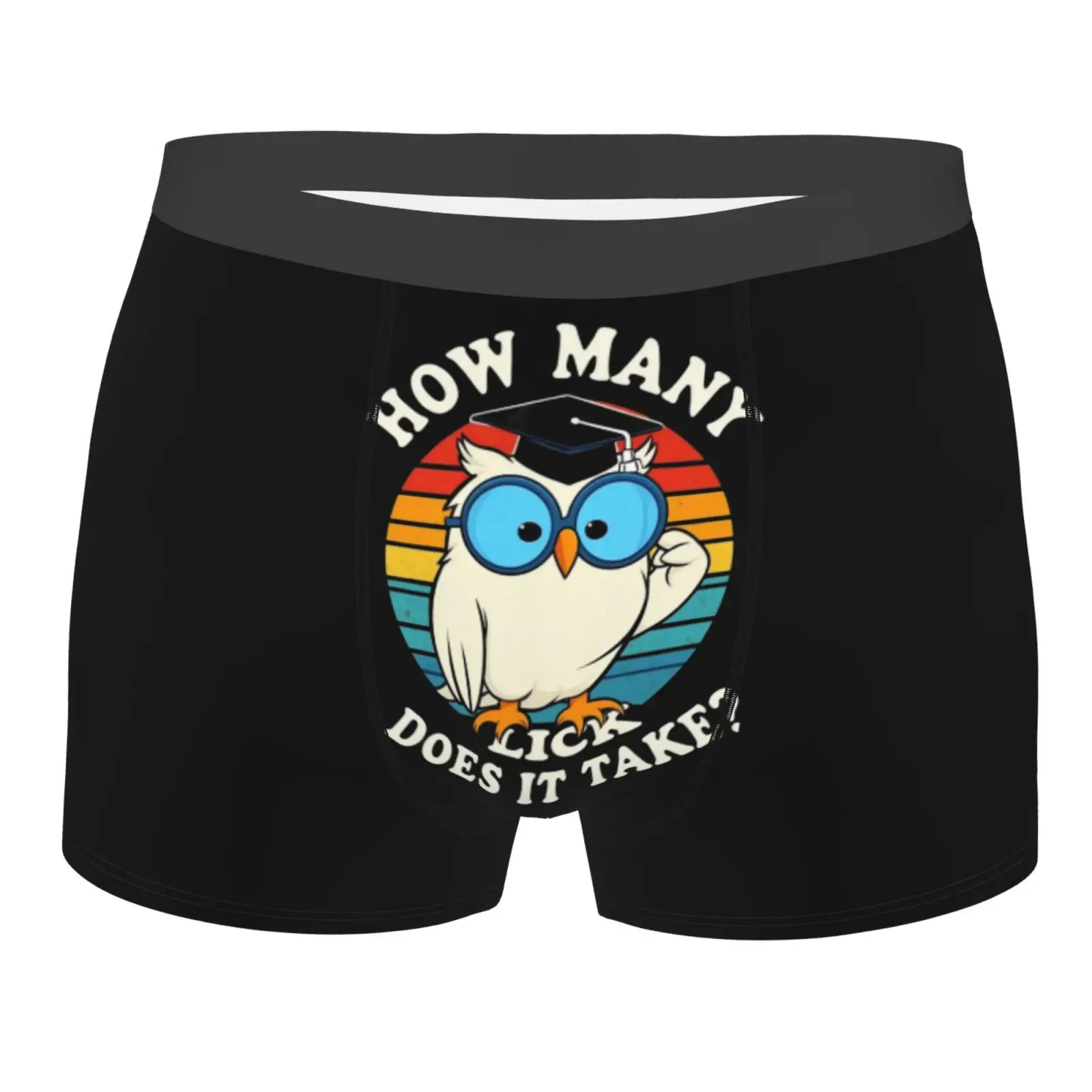 

Мужские дышащие трусы-боксеры How Many Lick Does It Take, удобное мягкое эластичное нижнее белье, плавки с выпуклым мешочком для мужчин и мальчиков