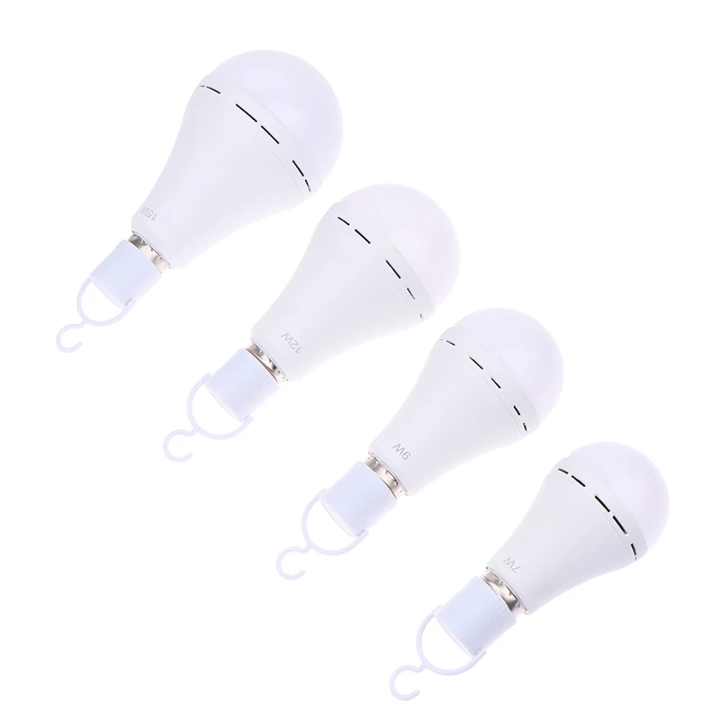 

Outdoor Camping LED Emergency Light Operated White Light Bulb Battery Light Stay Lights Up When Power Failure