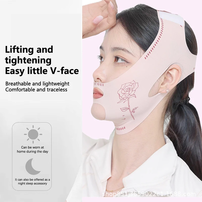 Face Bandage Breathable V Face Band Cheek Lift Up Anti Wrinkle Face Thin Mask Reduce Double Chin V-Line Shaping Bandage