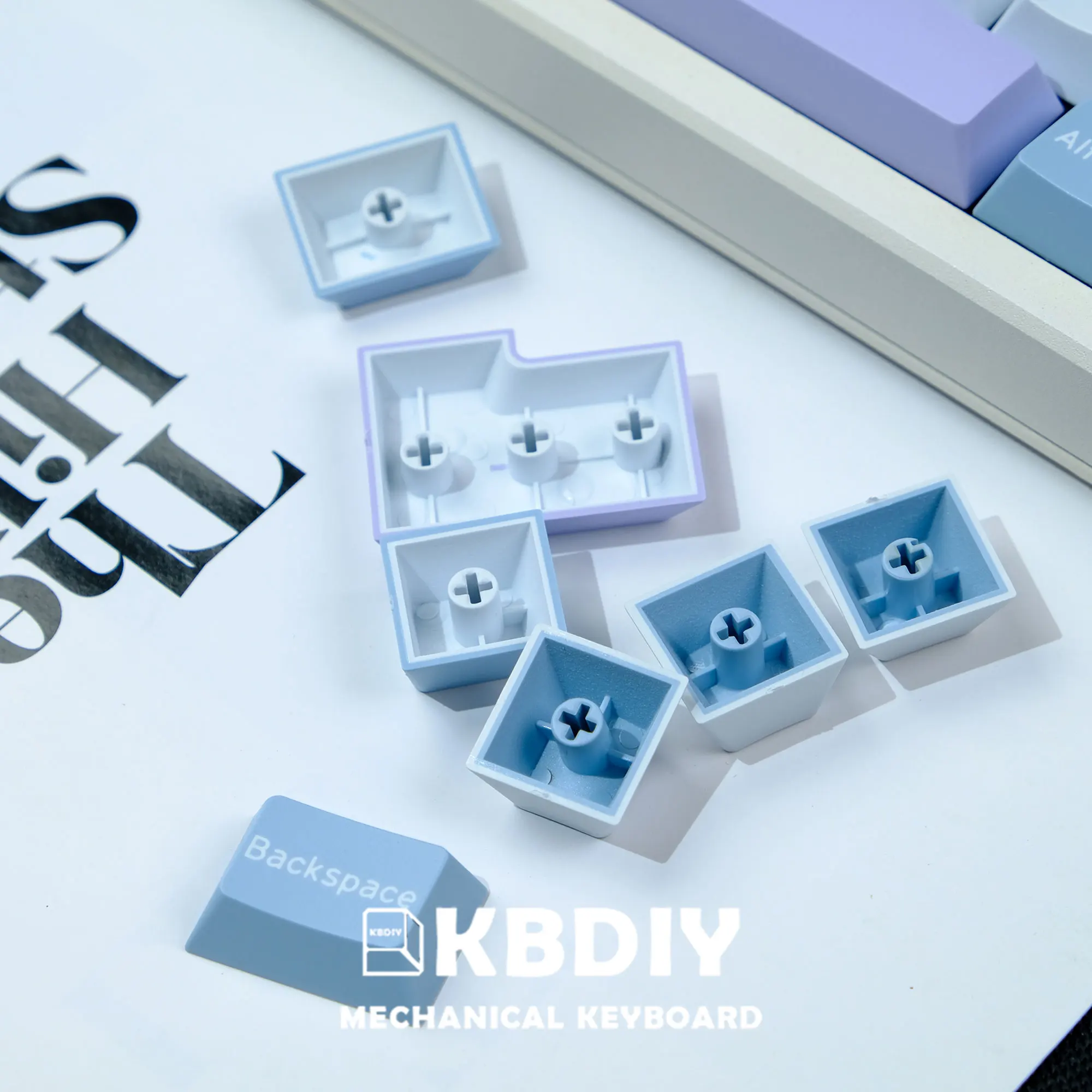 KBDiy 177 Keys/Set Cherry Profile GMK illusion Keycaps PBT DYE-SUB Double Shot for Gaming Mechanical Keyboards Keycap ISO K500