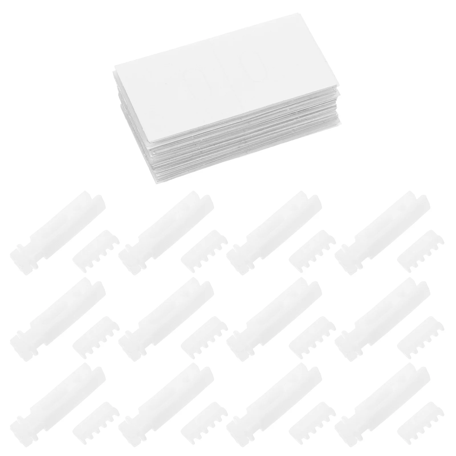 

1Set Vertical Blinds Repair Kit White Stems Replacement Parts Smooth Operation Blinds Repair Tabs Replacement Slats