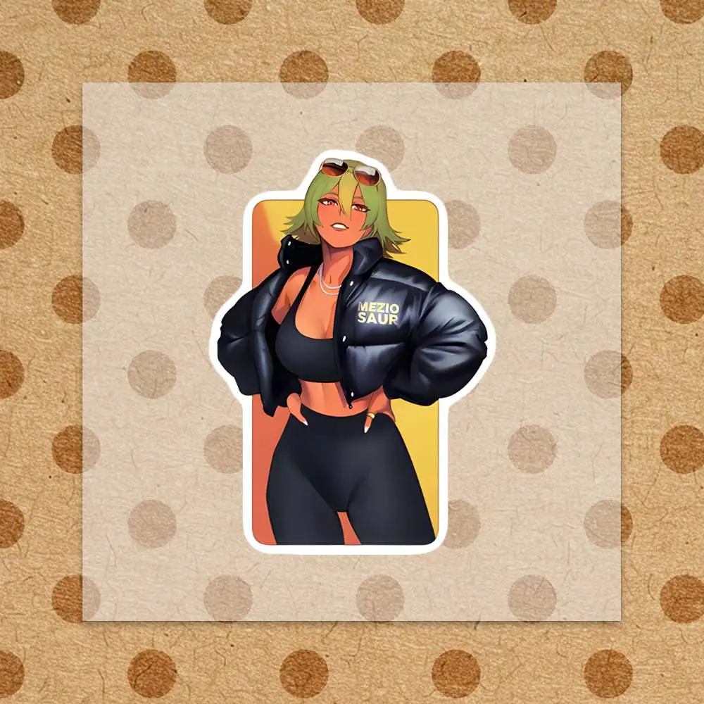 Poofy Laegjarn Waterproof stickers for decorating car windows motorcycles and computers.