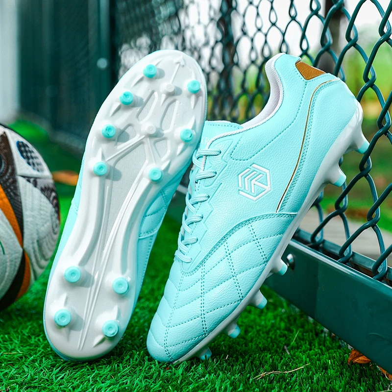 

Men Women Football Shoes Non-Slip FG/TF Spiked Football Boots Ultralight Futsal Training Shoes Outdoor Ankle Soccer Cleats Male