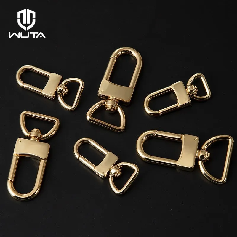 WUTA 1 Piece D Tail Hook Buckle D Ring Lobster Clasp Metal Roller Pin Buckle DIY Accessories for LV Bag Strap Belt Dog Collar 