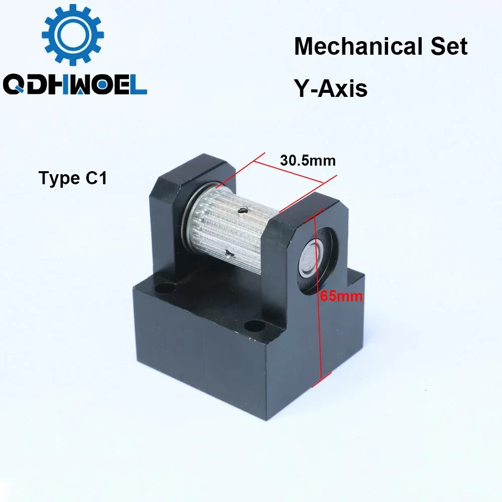 QDHWOEL Gear Base Set Machine Mechanical Parts Guide Rail Set for Co2 Laser Engraving Cutting Machine