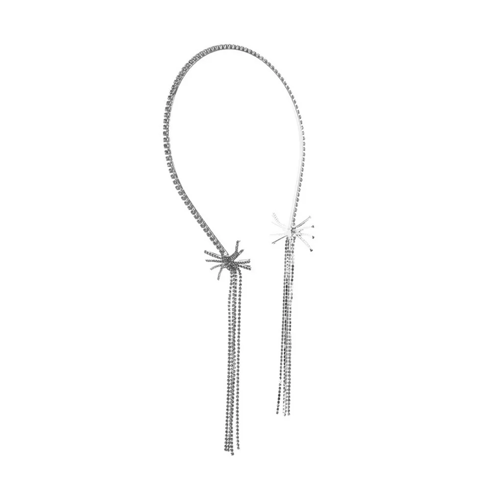 

Rhinestone Tassel Headband Elastic Hairpiece Smooth Luxury Headpiece Everyday Use Special Occasions Gifts Women
