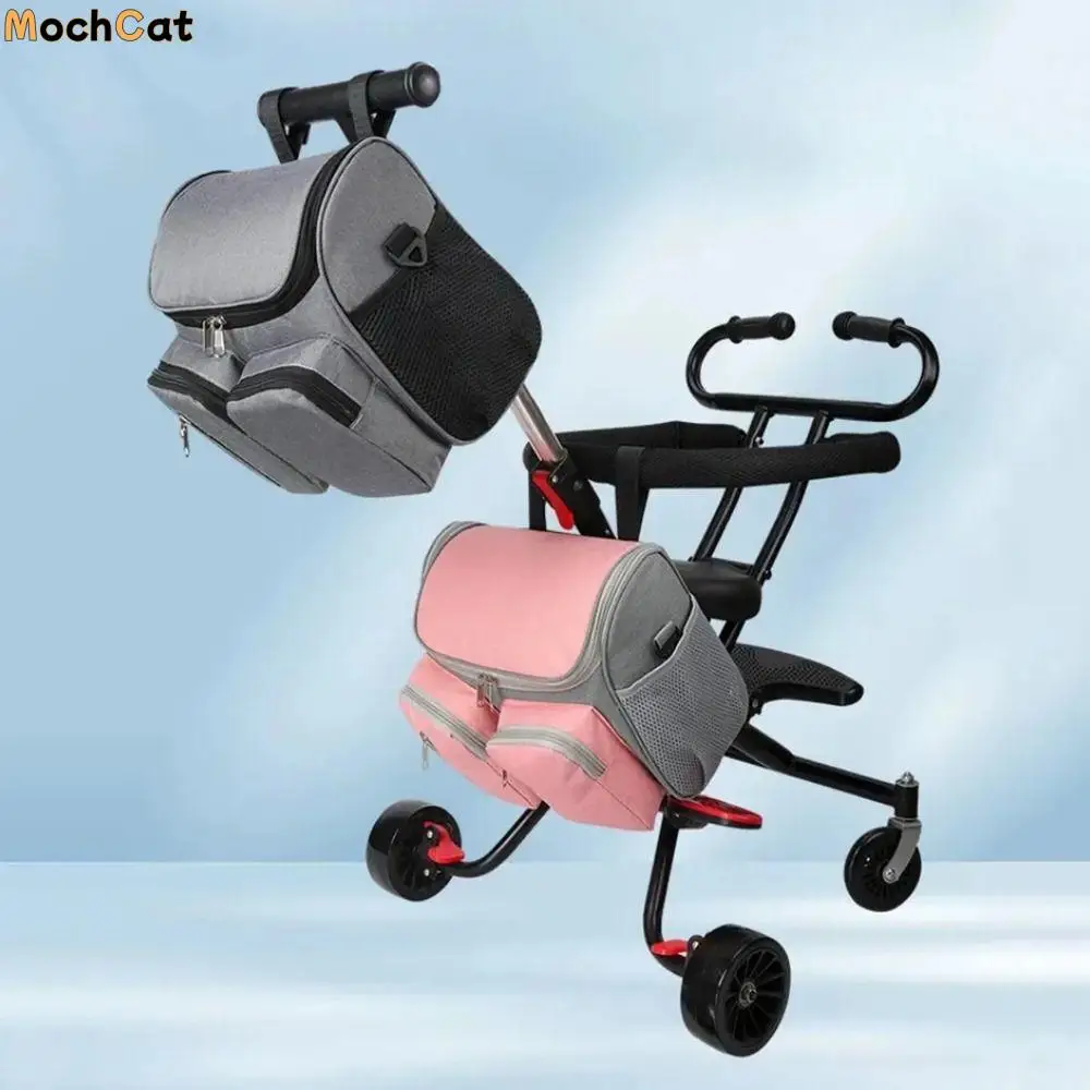 

Waterproof Mommy Shoulder Bag Multi-Pocket Multifunctional Stroller Storage Hanging Bag Large Capacity Oxford Cloth