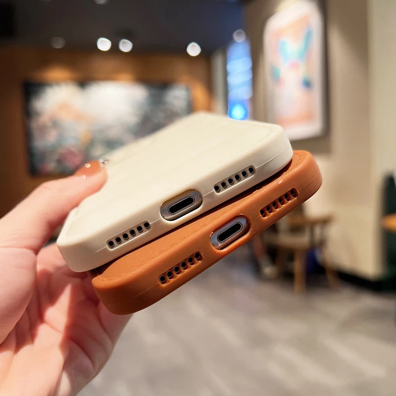 Luxury Solid Color Down Jacket Shockproof Phone Case For IPhone 15 14 13 12 11 Pro Max XS Max X XR 8 7 Plus SE Bumper Back Cover