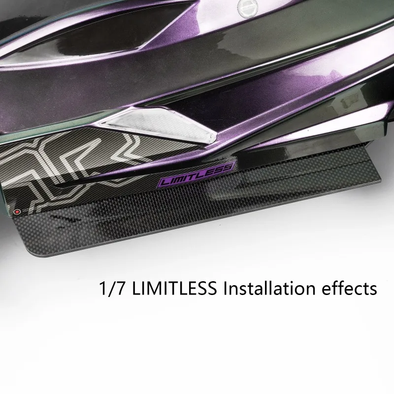 55mm Wide Carbon Fiber Side Panels Skirt for ARRMA 1/7 Felony Infraction Limitless RC Upgrade Accessories