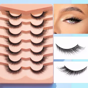 Cílios Postiços com Lash Clusters Individuais, Reutilizáveis, Asa Angelical 3D, Efeito Lift Eye, Spikes, Wispy, Fox