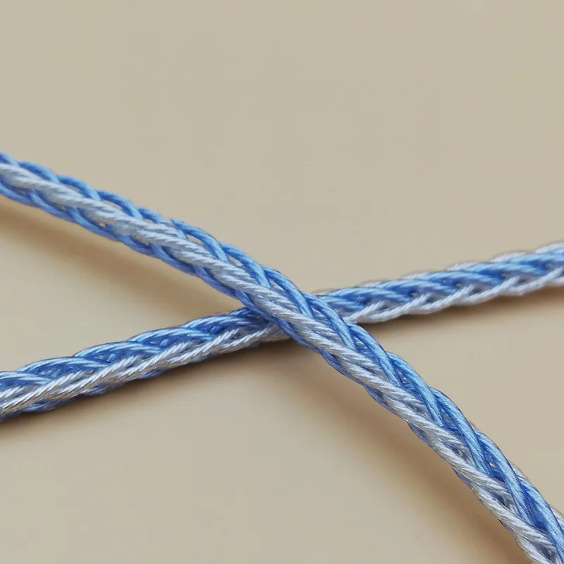 8 fios único cristal de cobre azul prata misturada 288 núcleo cabo de atualização