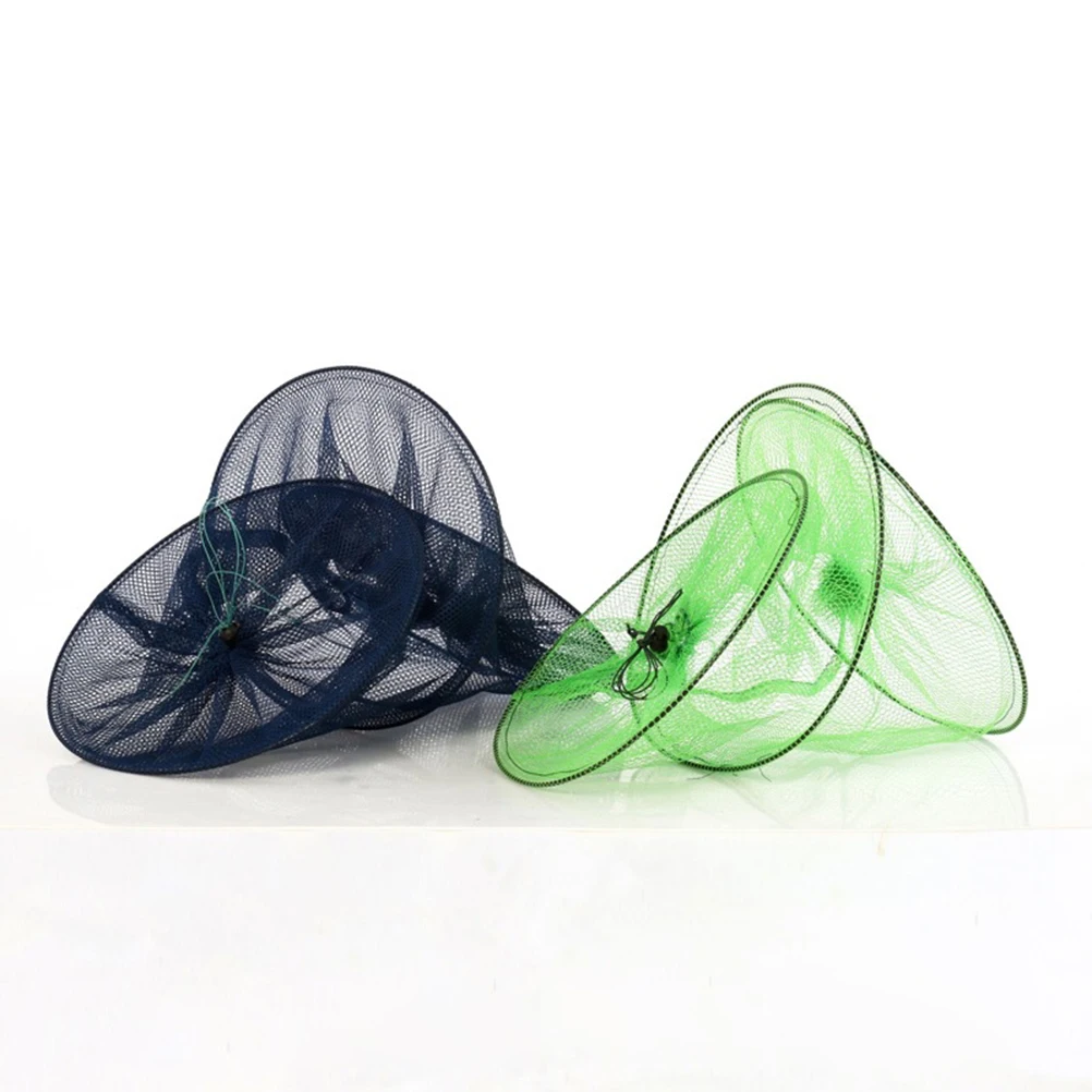 

Foldable Fishing Net Mesh Trap Portable Outdoor Lobster Cage Crab Shrimp Crawfish Bait Fish Catcher Durable Collapsible