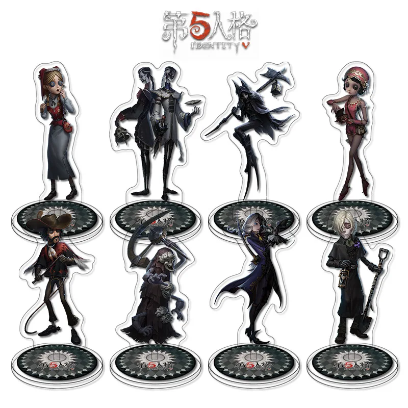 

15cm Anime Identity V DIY Stand Acrylic Game Figure Lucky Guy Reznik Emma Woods Helena Adams Model Plate Desk Decor Toy Doll