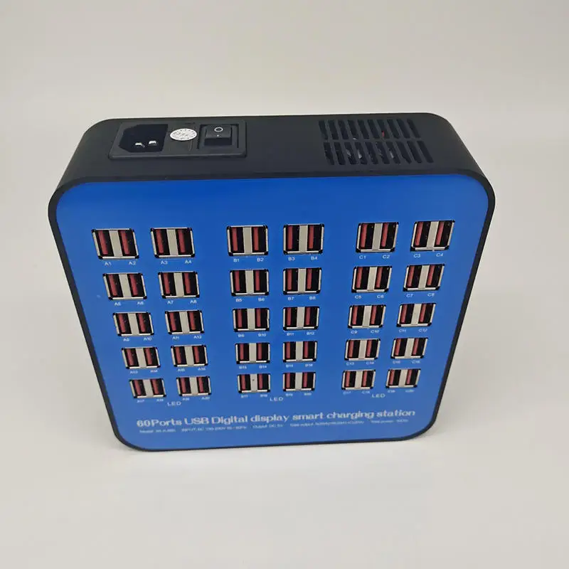 best seller 300w 60ports Usb Multiple Phone Charging Station  Multi-function multi-port charger For Mobile And Watch usb charger