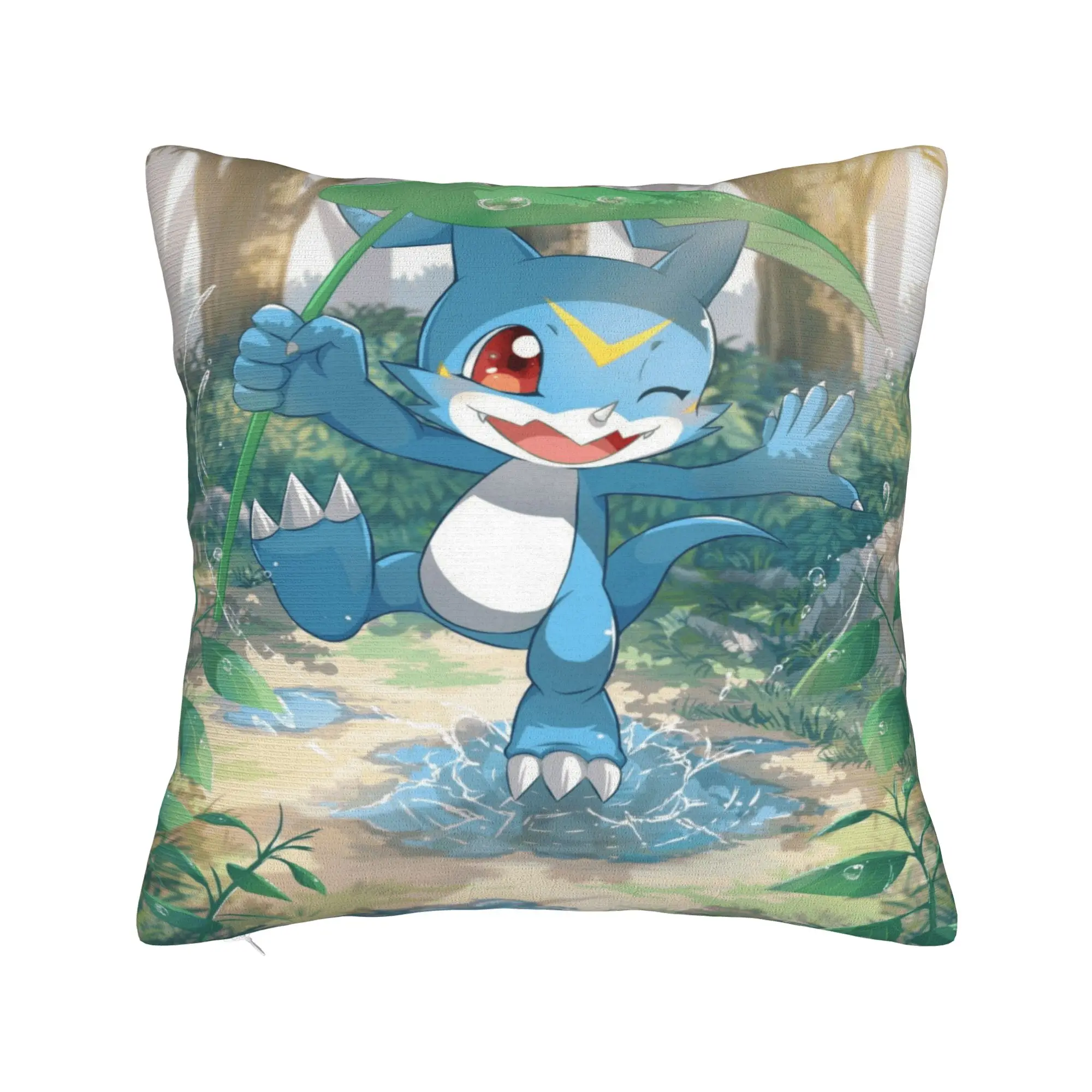 Anime D-DigimonS Pillowcases  Cute Funny Pillow Case For Office Car Home Decor Soft Pillow Cover