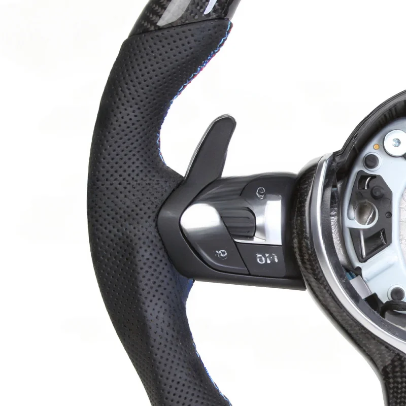 

For BMW 1-7 Series X1-X6 M3-M6 E/F Seat Carbon Fiber Steering Wheel Titanium Plate