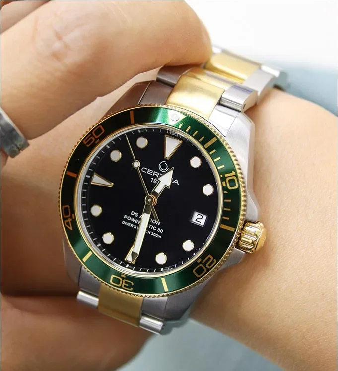 Nuevo reloj Certina Sea Turtle para hombre, relojes de cuarzo de acero inoxidable para hombre, reloj deportivo de negocios, reloj resistente al agua de marca de lujo para hombre.