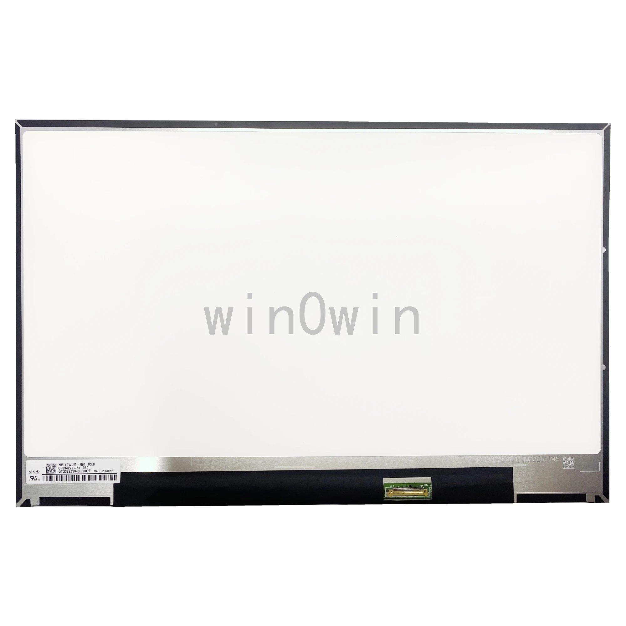 Polegadas Ips Matrix Substituição Laptop Lcd Screen Panel Display Nv140wum-n61 14.0