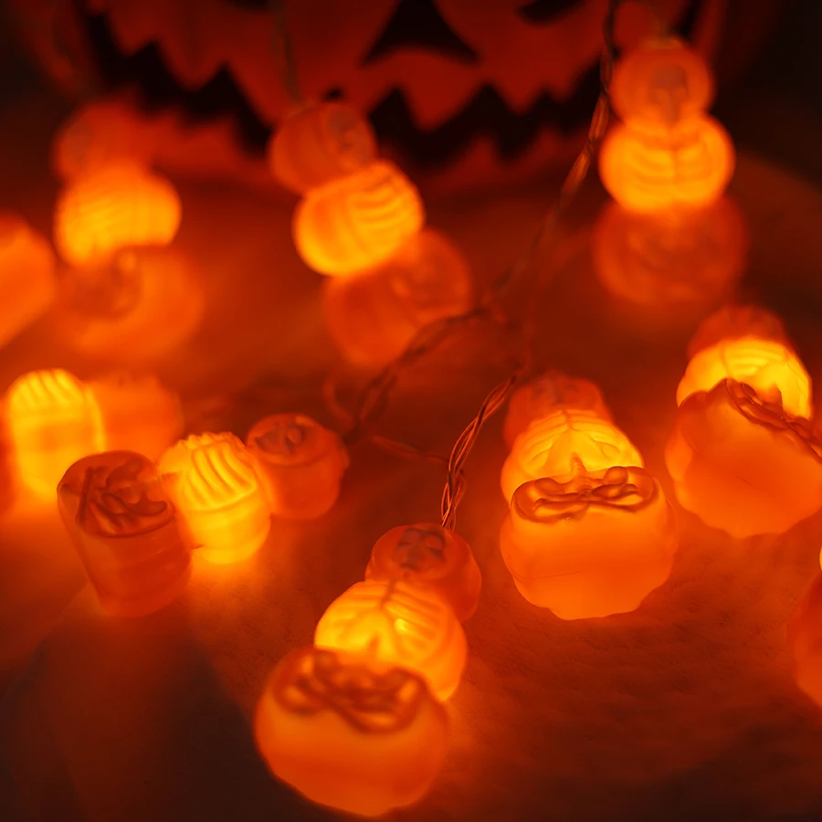 Cross border Amazon Halloween Light String Scene Layout LED Skull Light String Outdoor Festival Decoration LED Lights