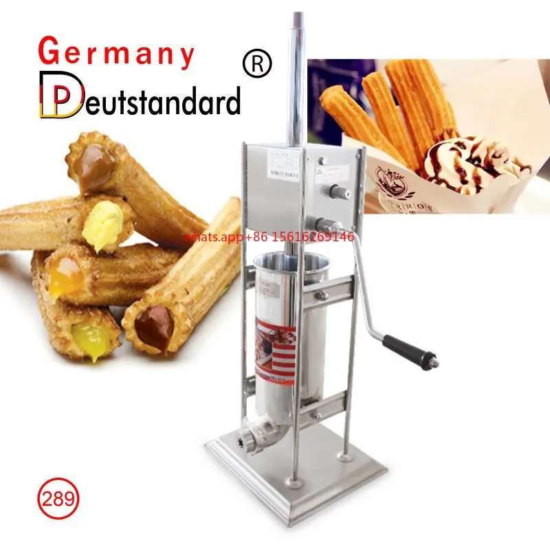 Máquinas de refrigerios Churros manuales Maquinaria de alimentos comerciales Máquina de Churros con precio de fábrica