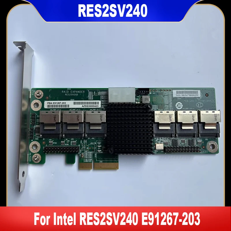 Original For Intel RES2SV240 E91267-203 6GB/S 24 Port SAS SATA PCIE RAID Expander Card 100% Tested