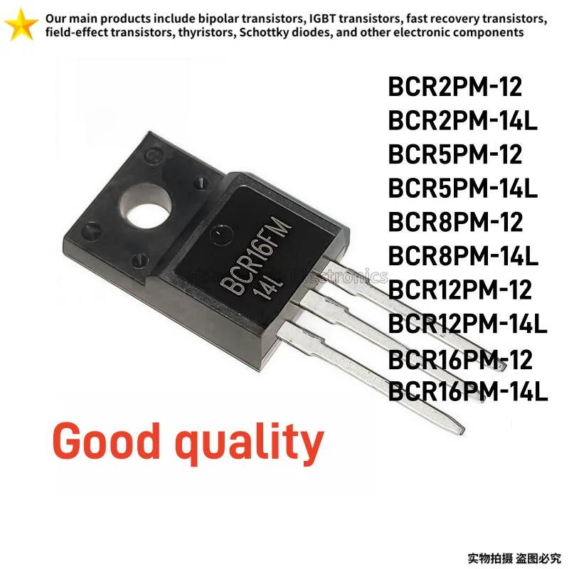 BCR2PM-12 BCR2PM-14L BCR5PM-12 BCR5PM-14L BCR8PM-12 BCR8PM-14L BCR12PM-12 BCR12PM-14L BCR16PM-12 BCR16PM-14L TO-220F 10PCS