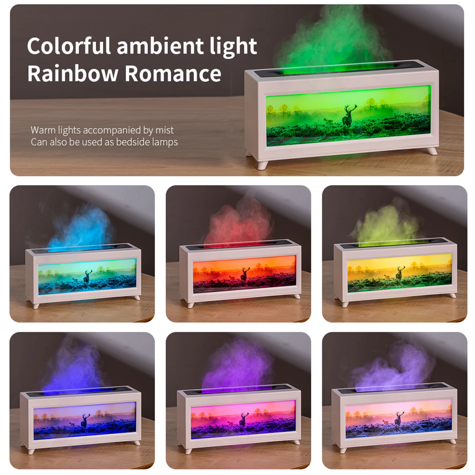 2025 جديد الموقد المرطب زيت طبيعي الناشر 220 مللي مع ضوء ملون منخفض الضوضاء ضباب المرطب لمكتب المنزل