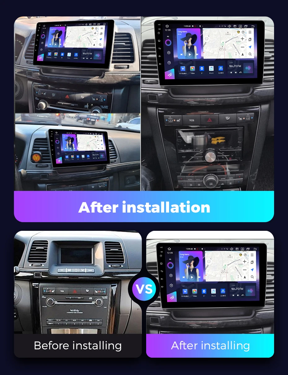 NEW Android13 Car Radio Video Player For Kia Opirus GH 2006 - 2011 Multimedia Wireless Carplay Auto GPS Navigation Head Unit