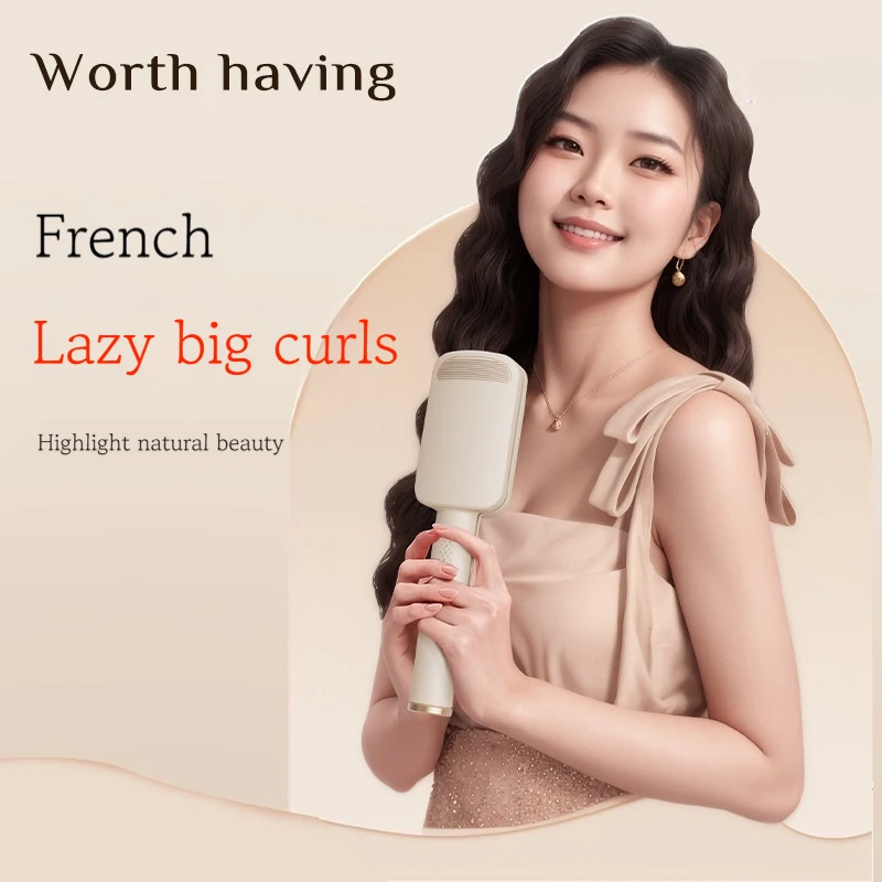 32mm Egg Roll Curling Iron Fast Heating Electric Hair Curler with 4 Temperature Settings Deep Wave Styling Tool French Style