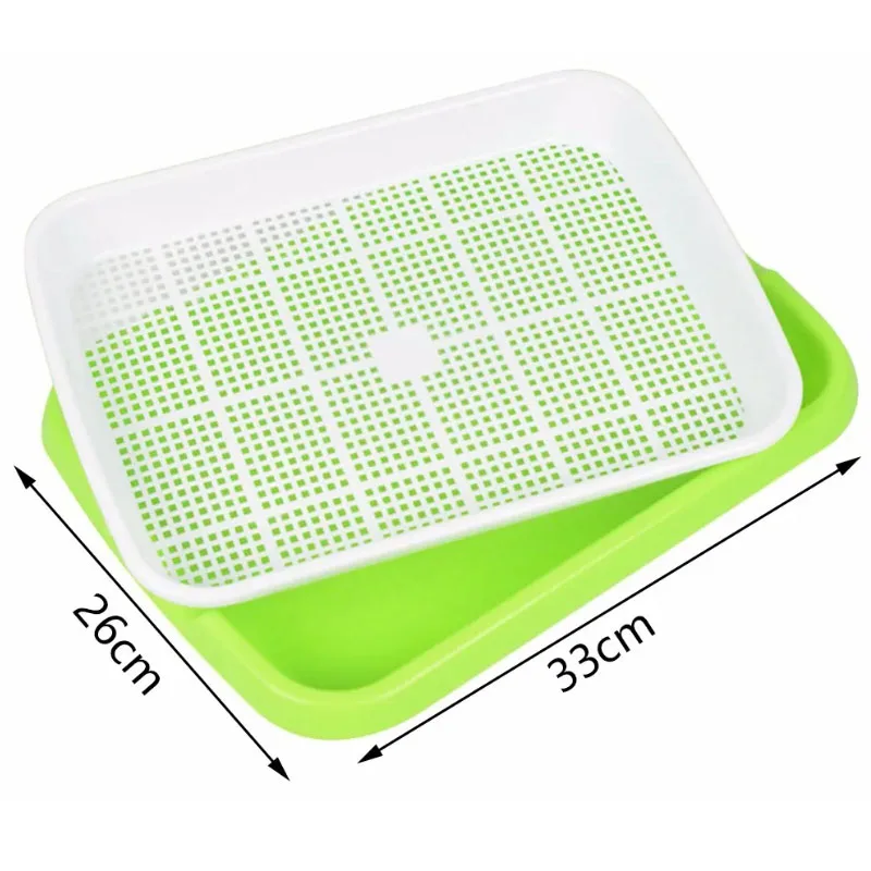 Microgreens Sprouter Tray Hydroponic / Sprouting Tray For Sprout Horticultural Hydroponic Systems Tray Garden Nursery Potted