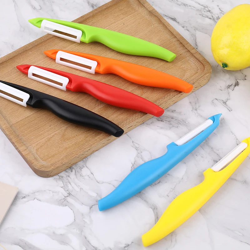 1Pc Kitchen Slicer Melon Gadgets Zirconia Ceramics Fruit Peeler Pruner Radish Potato Cutter Kitchen Tools Vegetable Peeler Knife