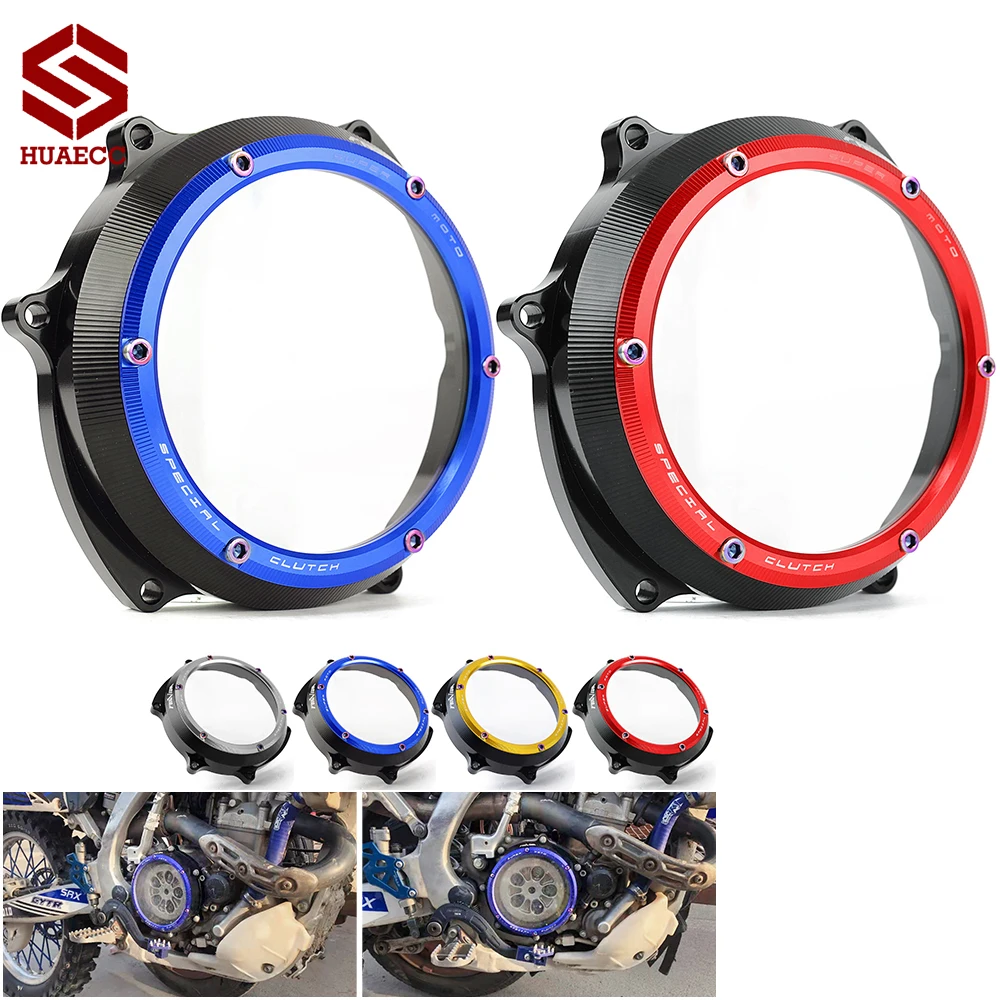 CNC Clear Clutch Cover Protector for Yamaha YZ250F YZ 250F YZ 250 F 2019 2020 2021