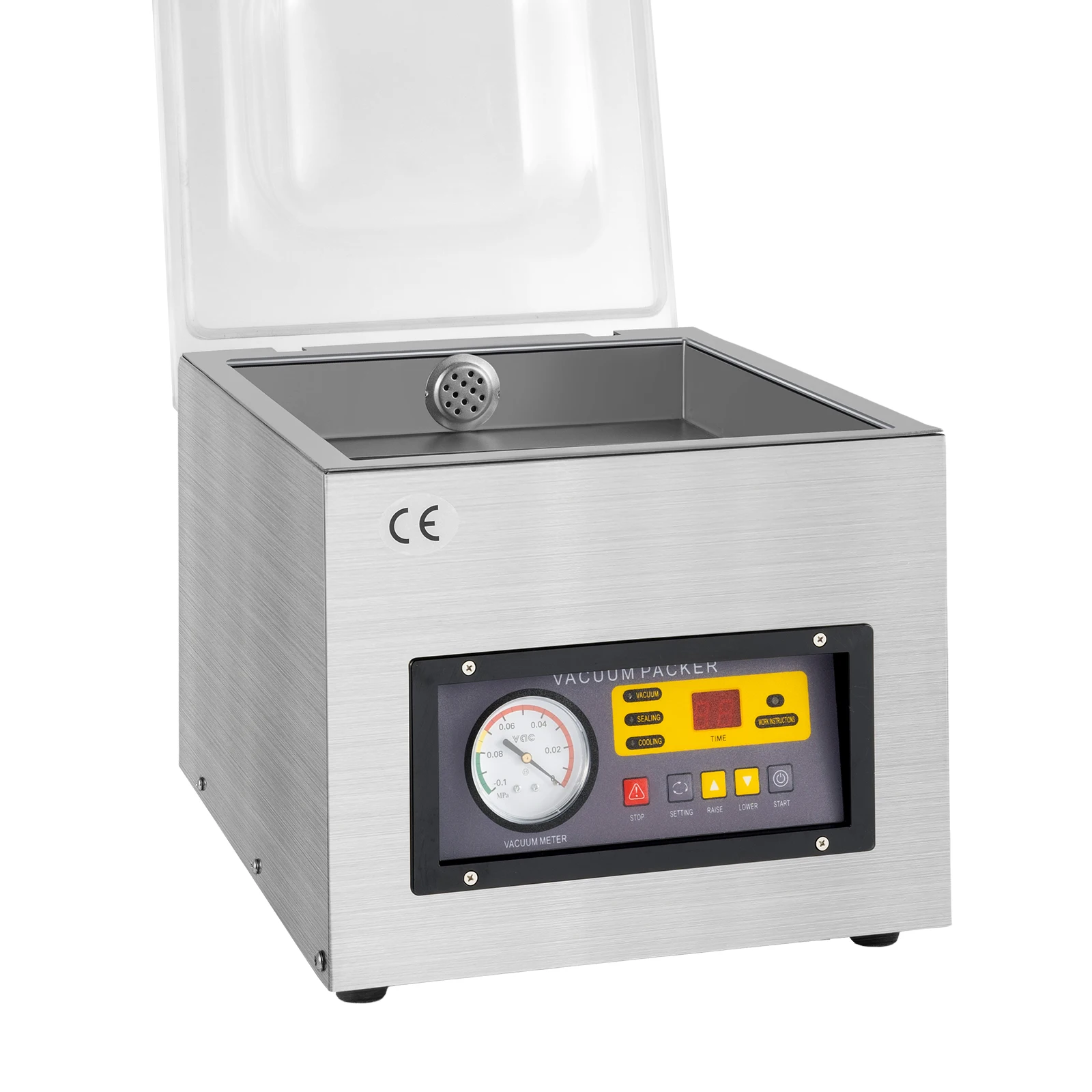 Vacuum Packaging Machine With Tool & American Power Cord Table Top Chamber Vacuum Sealer Stainless Steel