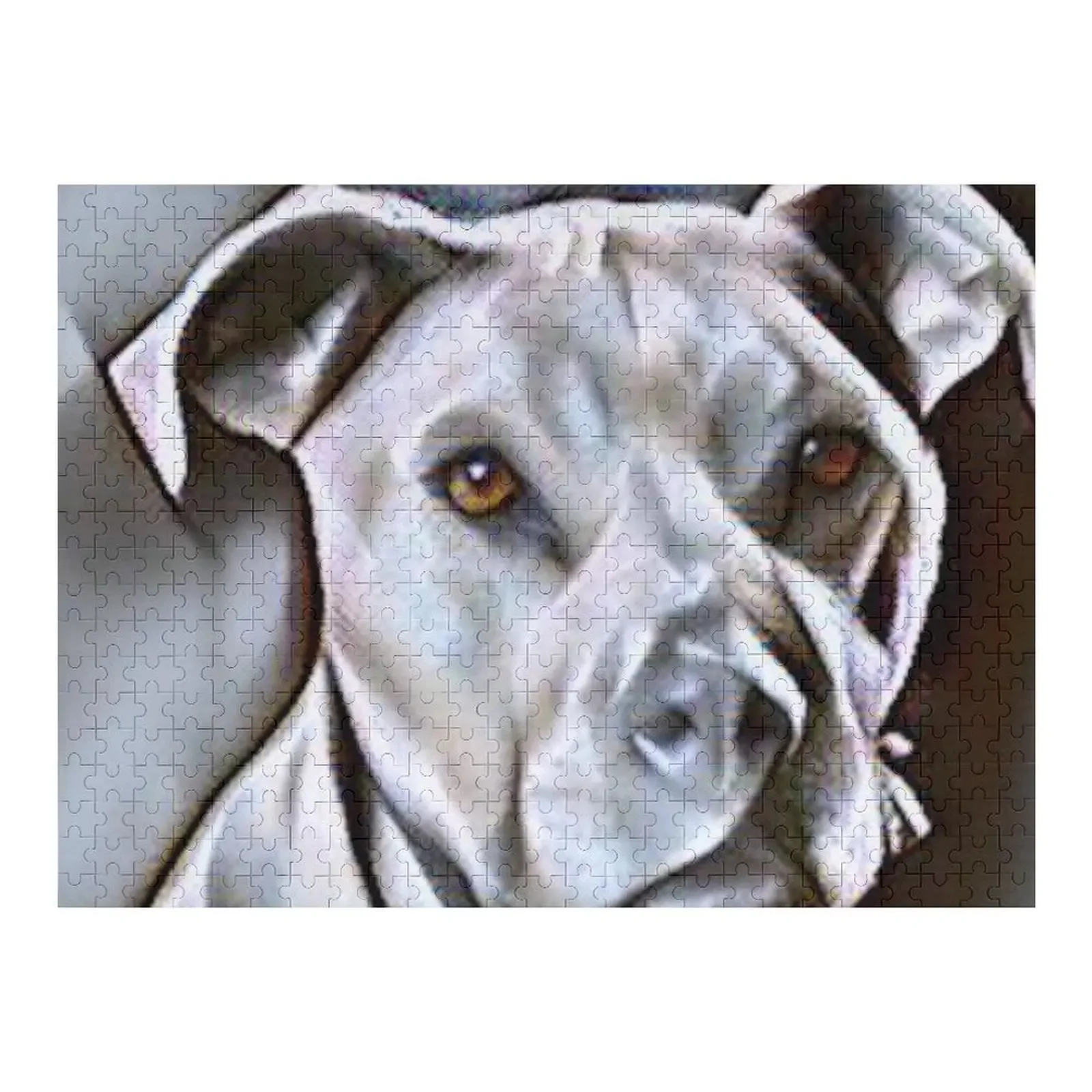 

Картина Пит Бик - красивая картина нежной ямы быка, собака-головоломка, персонализированное имя-головоломка