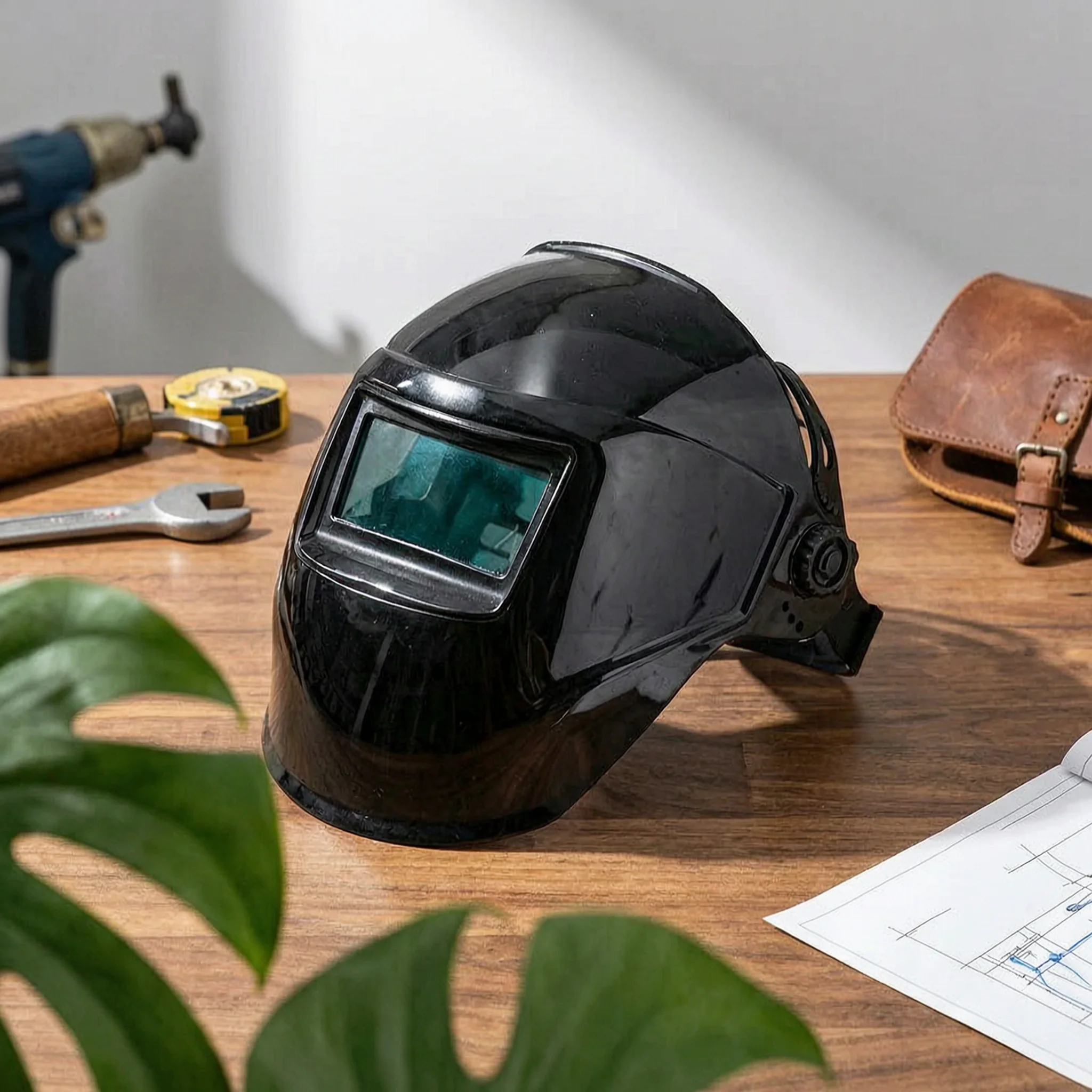 

Auto Darkening Metal-Joining Helmet Full Face Protection Auto Darkening Metal-Joining Mask Flip down Weld Helmet Safeguarding