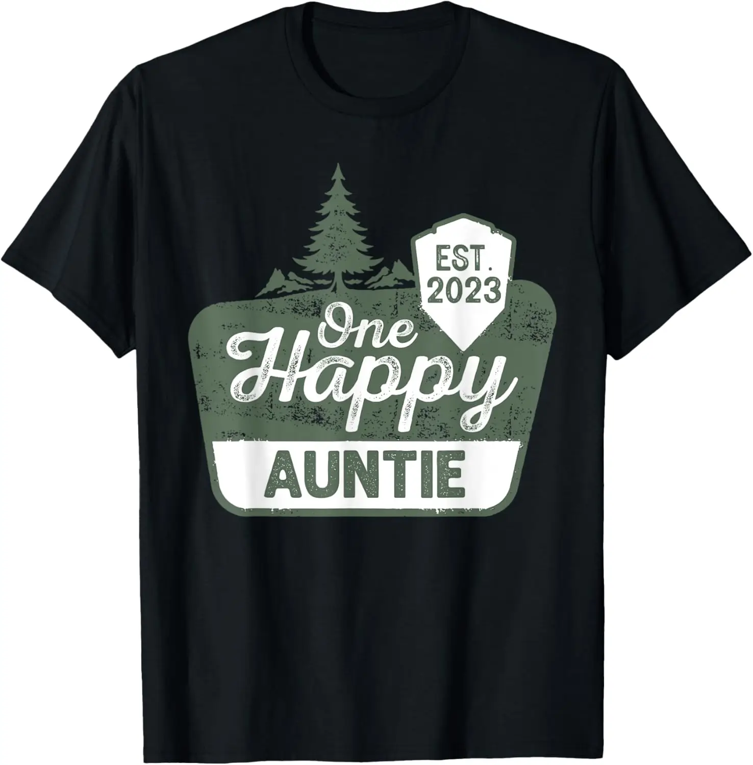 One Happy Auntie Happy Camper Matching Family First Birthday T-Shirt