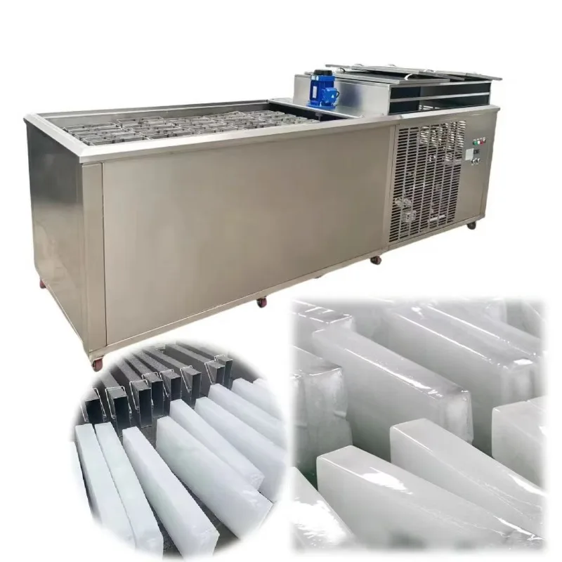 Full Set Industrial Block Ice Production Plant Automatic Ice Machine Low Operating Cost For Construction Concrete Cooling