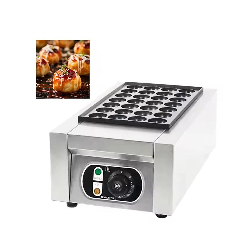 Commercial electric octopus machine, meatball machine, fish ball stove, octopus roast 28-hole non-stick mold