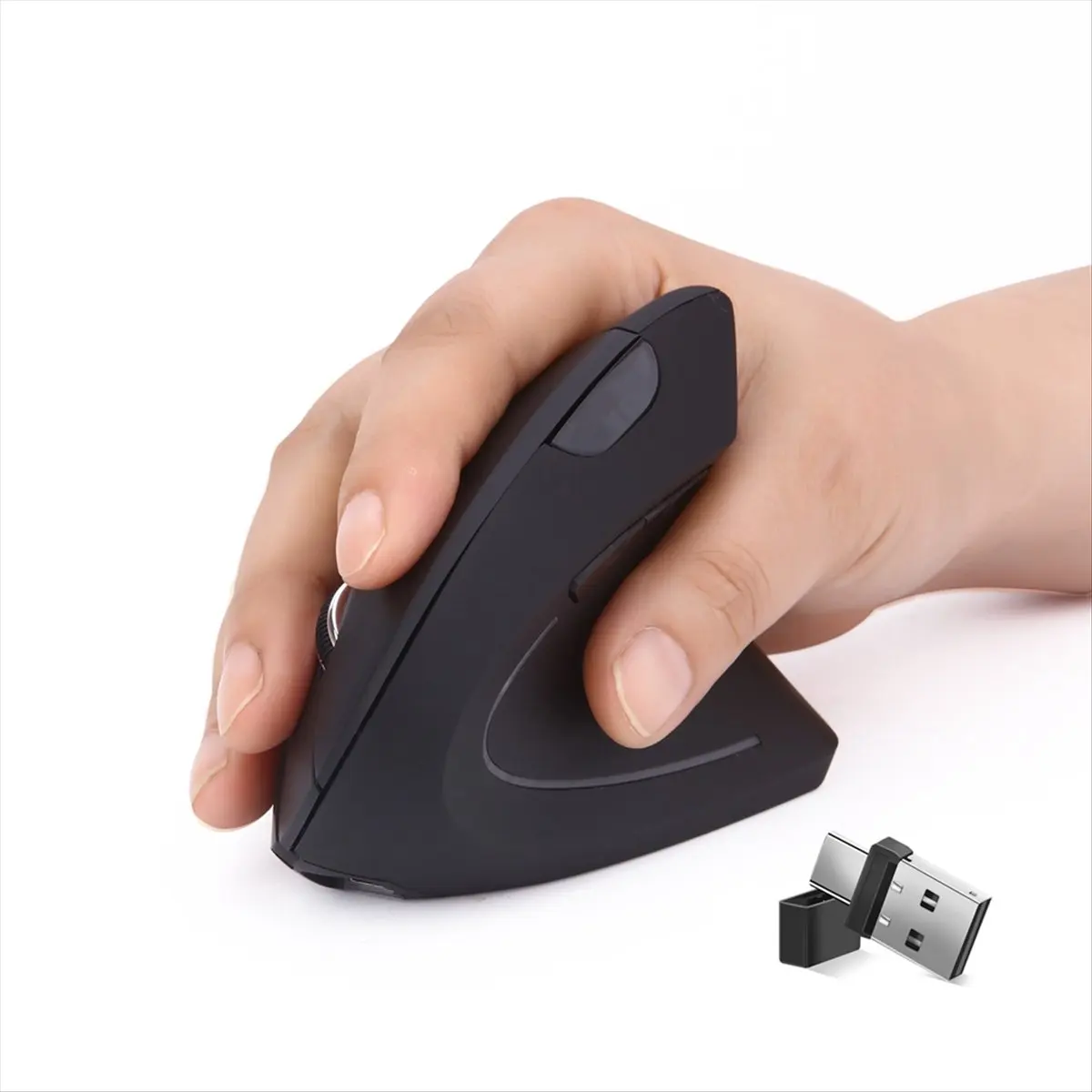 

*ABDH Вертикальная эргономичная игровая мышь, перезаряжаемая беспроводная игровая мышь Mause, оптическая мышь 2,4G, компьютерная, ПК, ноутбук, настольная USB-мышь