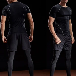 Men's compression sportswear, fast drying elastic running t -shirt, sports tops-en, athletic t -shirt, gymnastics, summer 2024 8 Main Sales Original Men's T -Shirt - №7