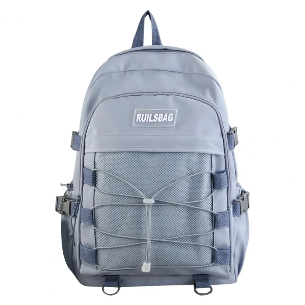 Wide Shoulder Strap Backpack Fashionable Korean Style High School Backpack for Teen Girls with Capacity Multi-pockets