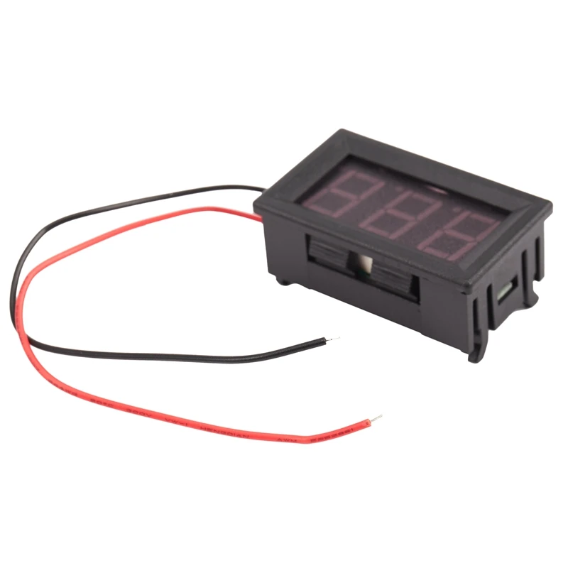 2Pcs Digital Voltmeter Dc 5V To 120V Voltage Panel Meter 0.56 Inch Led Display Tester For Laboratory Electric Appliance Motorcyc