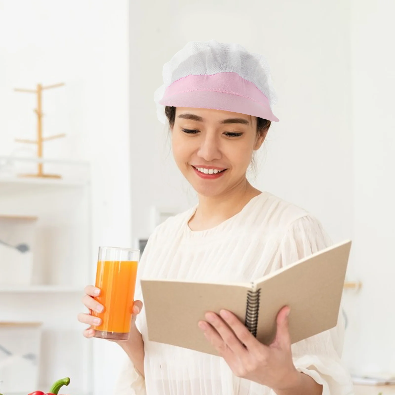 Washable Lightweight Chef Hat for Men Women Breathable Kitchen Cooking Cap Professional Service Uniform Accessory Cleaning