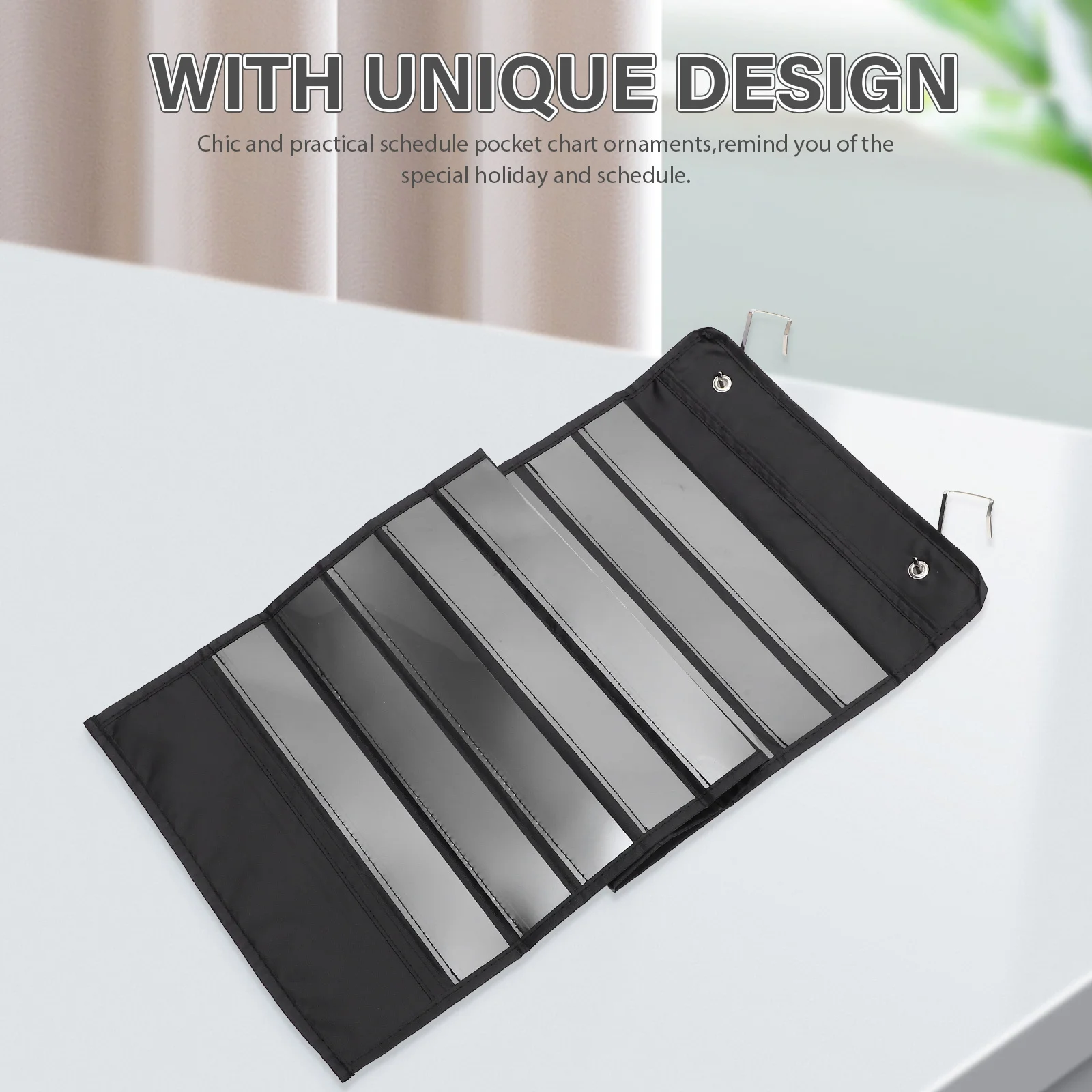 1pc tempo planejador gráfico pendurado organizador placa de programação diária para sala de aula decoração da parede armazenamento bolso gráfico pendurado