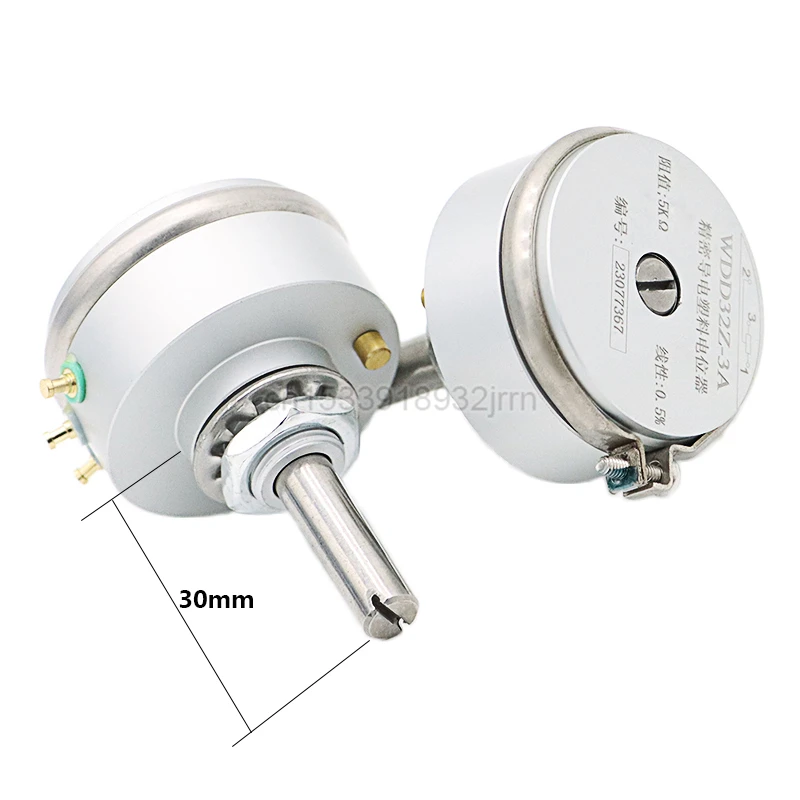 1Pcs WDD32Z-3A 2W 0.5% Precision Conductive Plastic Angular Displacement Sensor Potentiometer 1K 2K 5K 10K Shaft Length 30mm