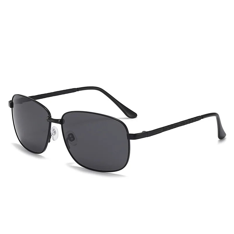 Classic Male female Rectangle Sunglasses Polarized UV400 Exquisite Textured Temples Suitable leg For Fishing Sightseeing Daily