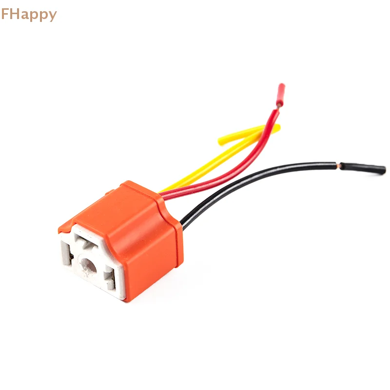 

H4 Ceramic Three-plug Headlight Socket Lamp Socket Bulb Socket Flasher Socket