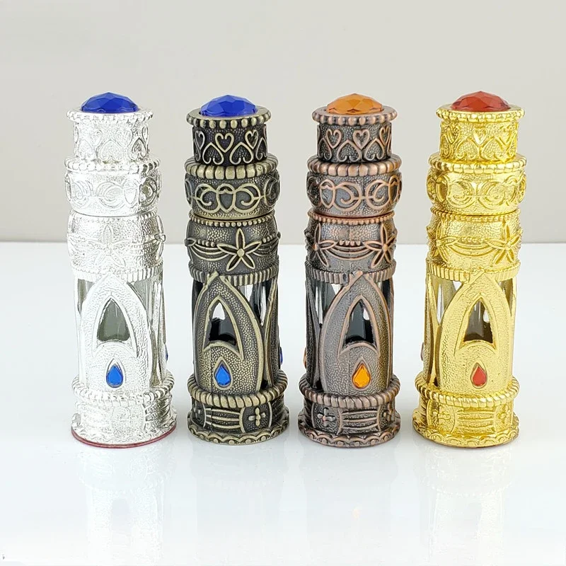 

2Pcs 6ml Middle East Arab Dubai Flavor Bottle Essential Oil Glass Bottle Perfume Separate Bottle